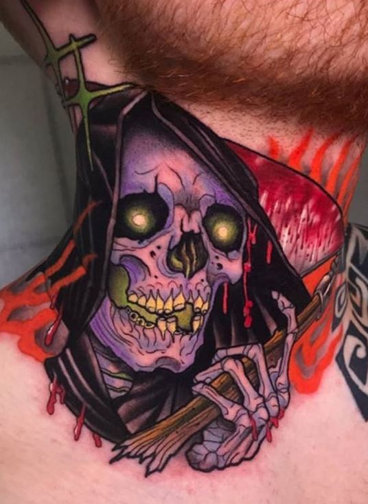 grim reaper tattoo stencil  Clip Art Library