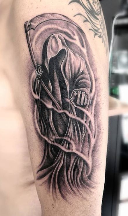 Grim reaper and gothic tattoos | GET a custom Tattoo design 100% ONLINE