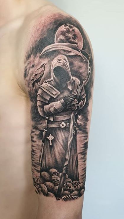 13 ideas for the Grim Reaper tattoo   Онлайн блог о тату IdeasTattoo