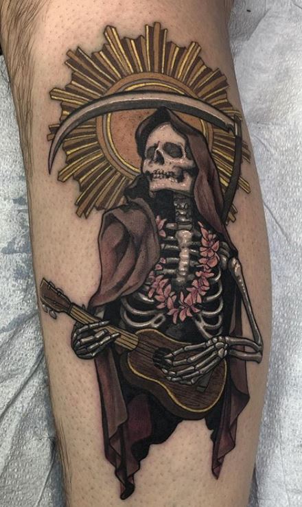 Skull  NeoTraditional  Prints  Gentlemans Tattoo Flash