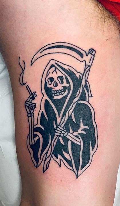 50 Grim Reaper Tattoo Designs  nenuno creative  Reaper tattoo Grim reaper  tattoo Tattoo designs and meanings