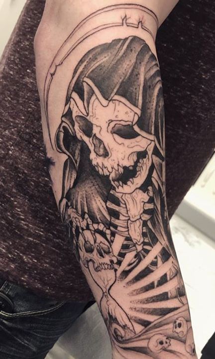 110 Unique Grim Reaper Tattoos Youll Need to See  Tattoo Me Now