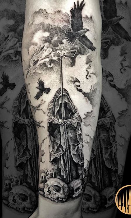 95 Best Grim Reaper Tattoo Designs  Meanings  2019