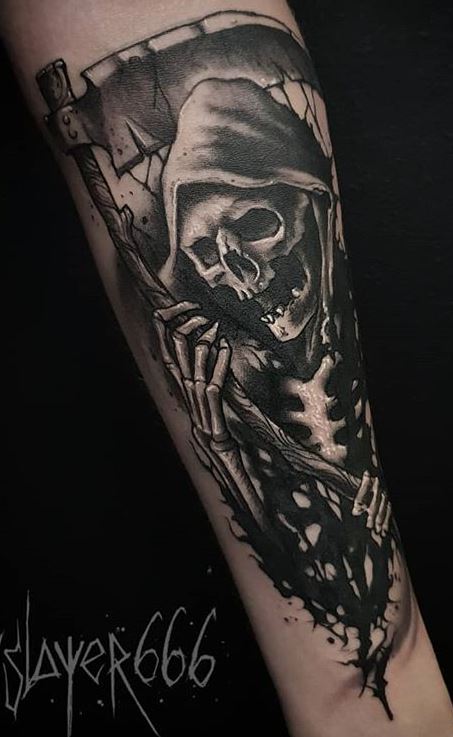 110 Unique Grim Reaper Tattoos You’ll Need to See - Tattoo Me Now