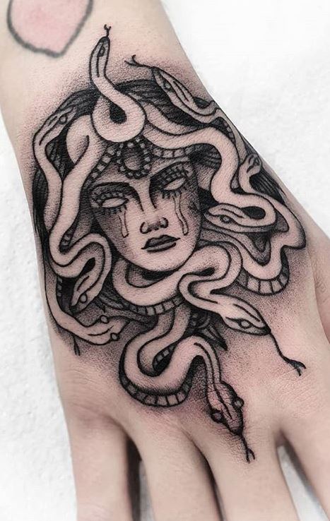 medusa tattoo design Metal Print for Sale by SNWNOTFOUND5  Redbubble