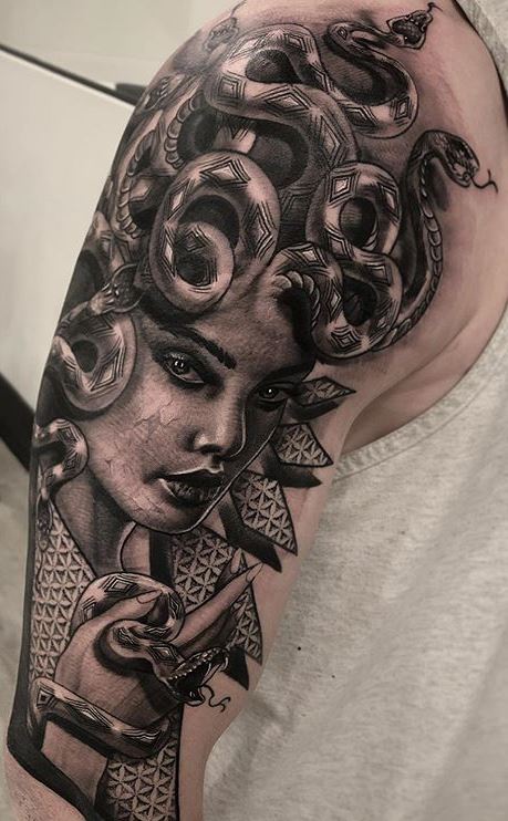 42 Fearsome and Awesome Medusa Tattoos With Meaning