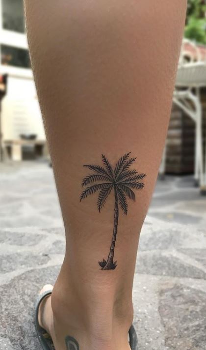 2sheets Coconut Tree Pattern Tattoo Sticker | SHEIN
