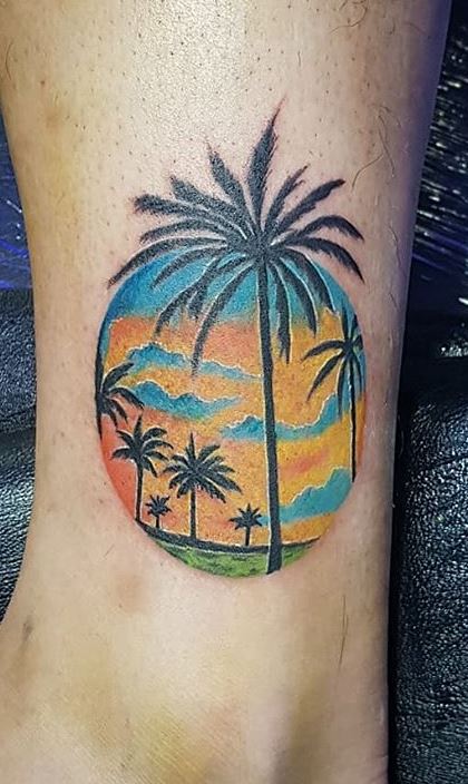 125 Unique Palm Tree Tattoos Youll Need to See  Tattoo Me Now