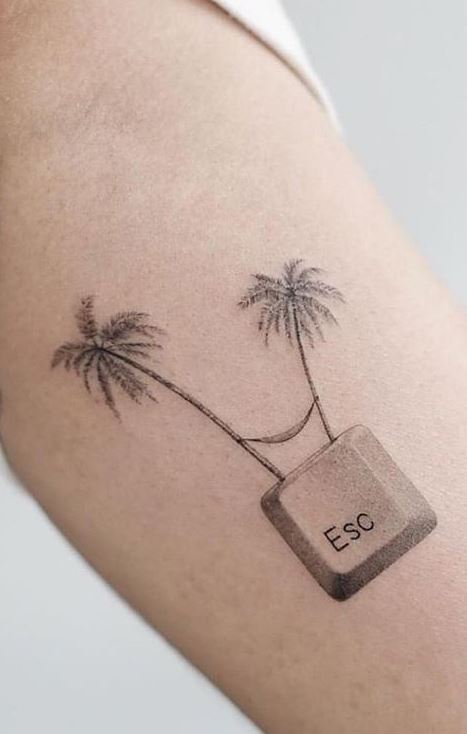 Palm Tree Tattoo Arm