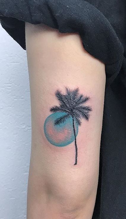 Palm Tree Tattoo Arm