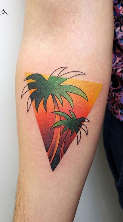 10 Beautiful Palm Tree Tattoo Ideas for the Nature Lover