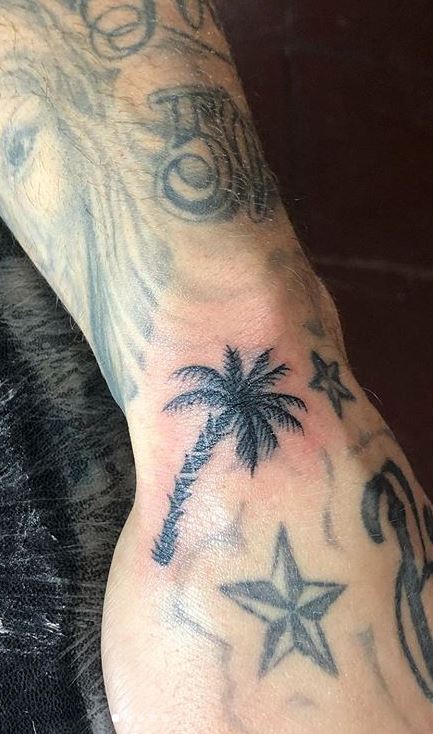 Palm Tree Tattoos hand