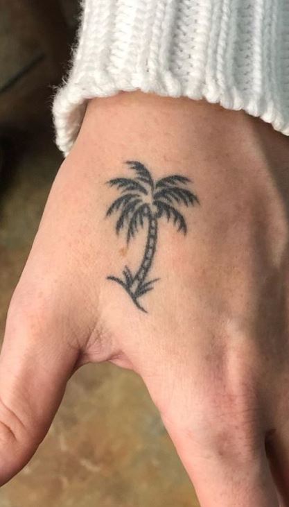 Palm Tree Tattoos hand