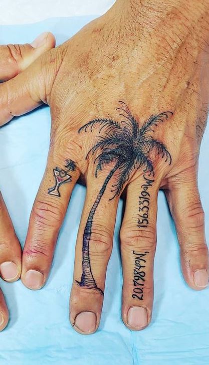 125 Unique Palm Tree Tattoos Youll Need to See  Tattoo Me Now