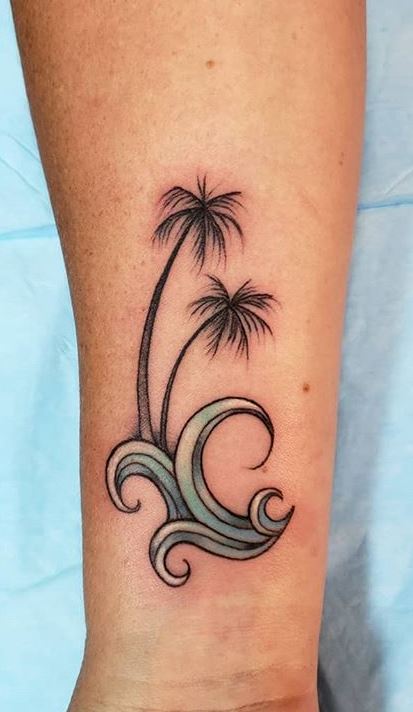 Palm Tree Tattoos wrist