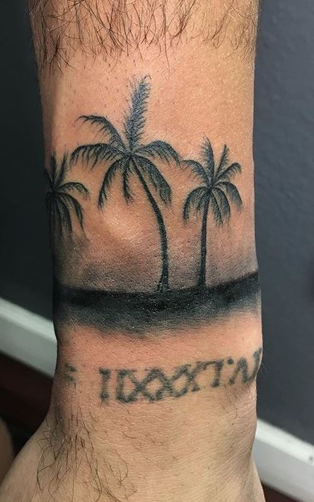 Palm Tree Tattoos wrist