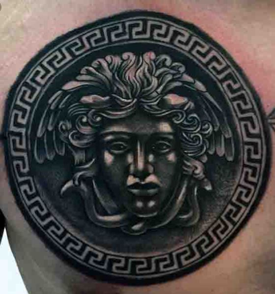 Versace symbol Fun inner bicep tatty by Abi zillabitattoo  Done  studio4132tattoo tattooconnect tattoo tattooist brisbanetattoo  By  Studio 4132  Facebook