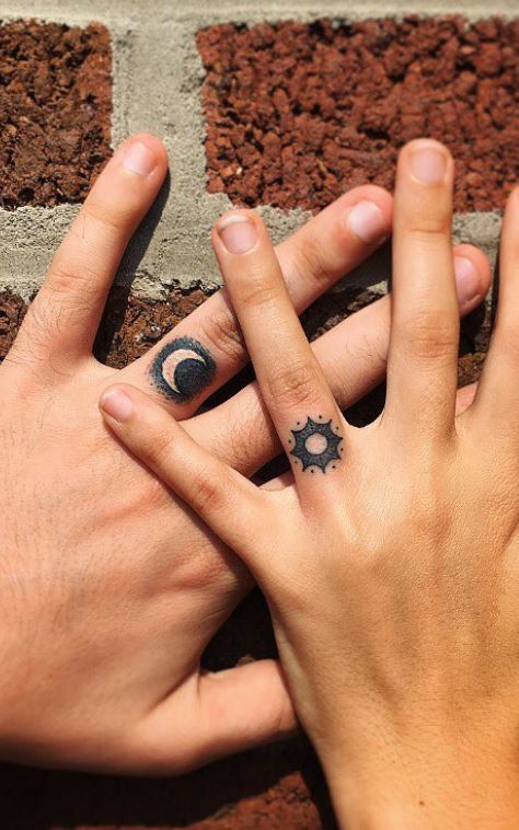 Mens wedding sales ring tattoo ideas