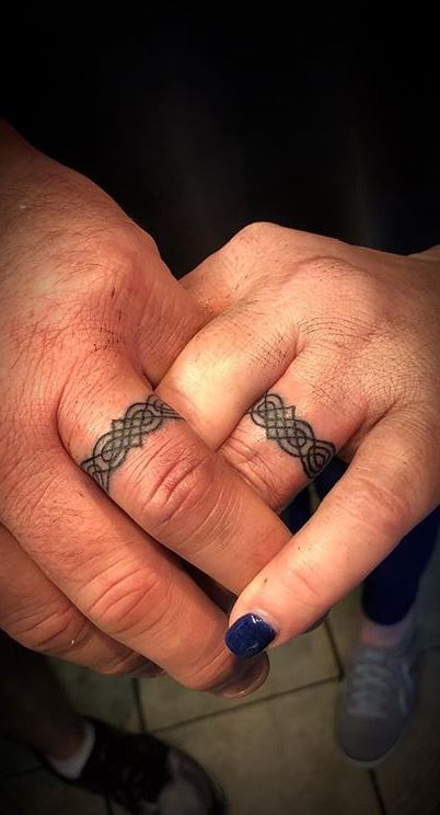 Wedding Ring Tattoo Celtic Knot 11 