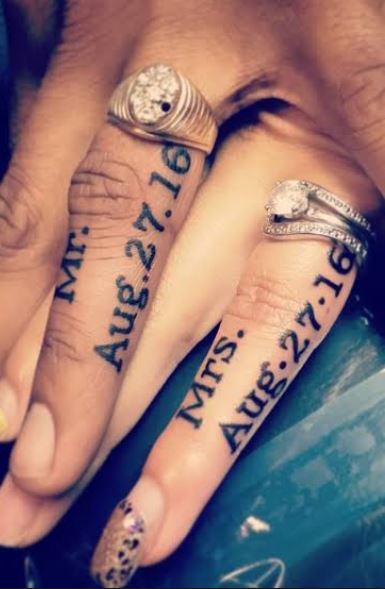 Wedding tattoos for her sale