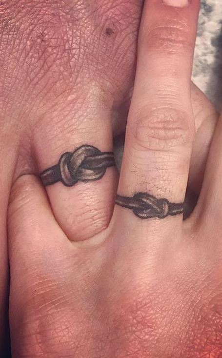 60 Awesome Wedding Ring Tattoos  Weddingomania