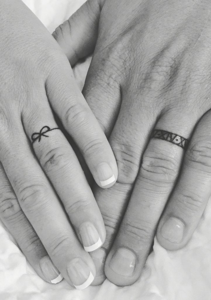 30 Meaningful Wedding Ring Tattoos for 2020  hitchedcouk  hitchedcouk