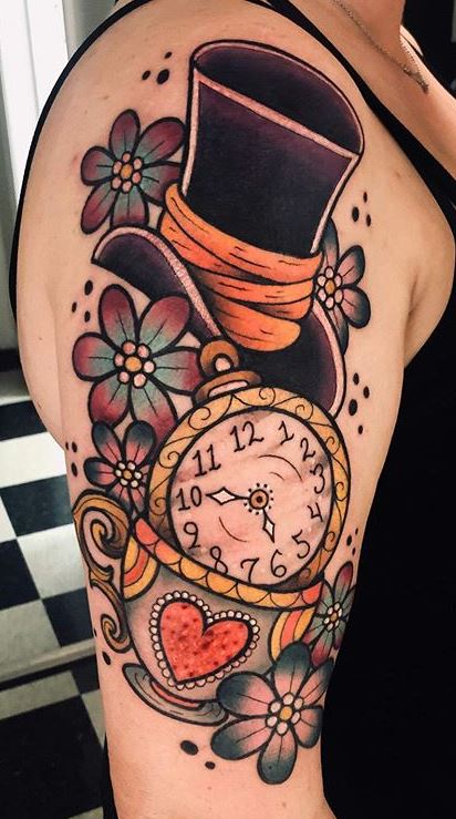 30 Alice in Wonderland Tattoos A Magical Collection for the Dreamers   100 Tattoos