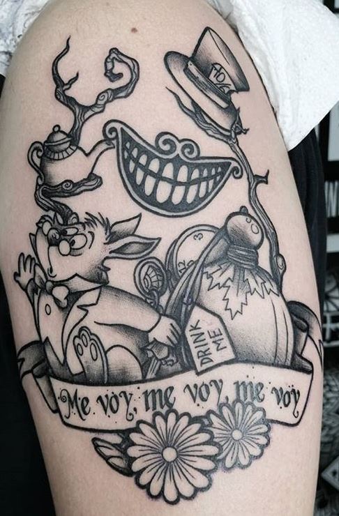 100 Alice in Wonderland Tattoos You'll Need to See - Tattoo Me Now
