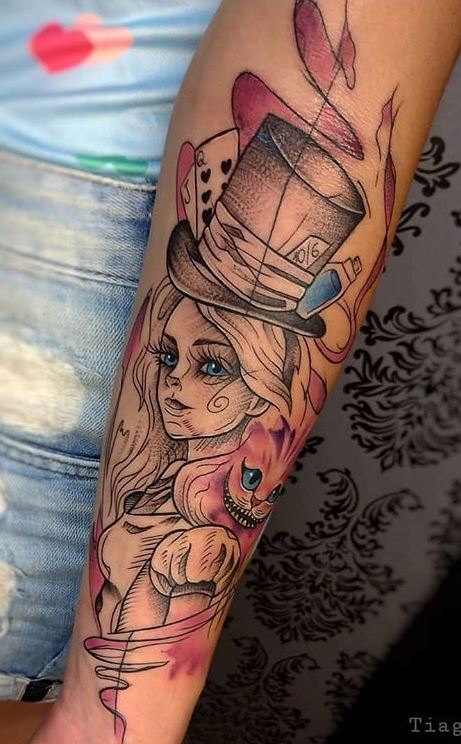 Top 78+ gothic alice in wonderland tattoos - thtantai2