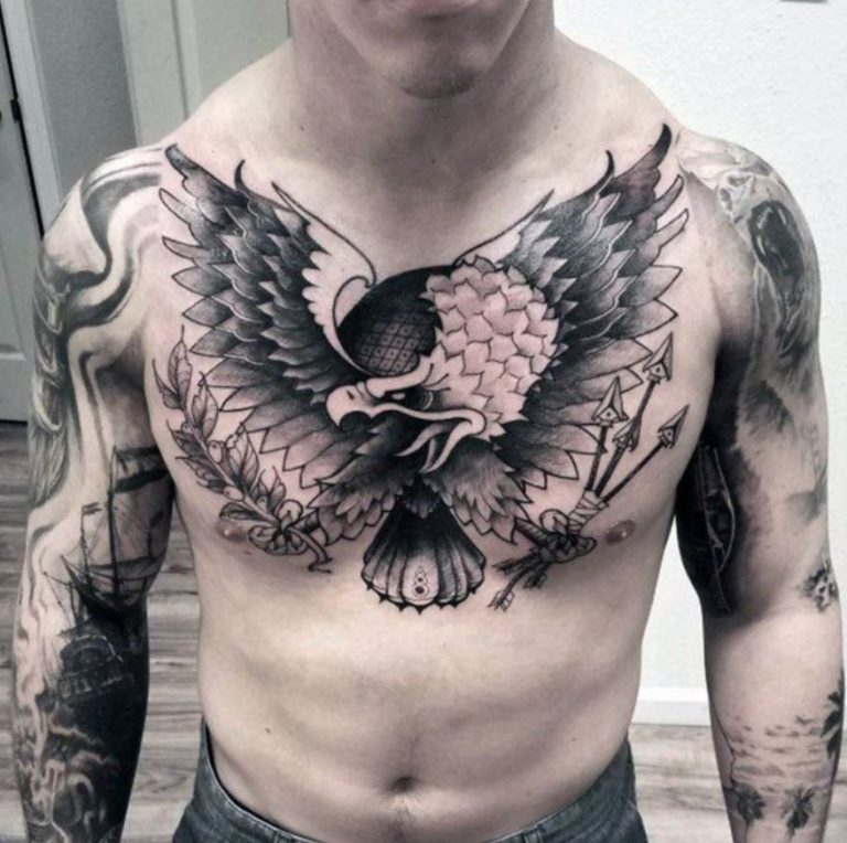 185 Trendy Chest Tattoos for Men - Tattoo Me Now