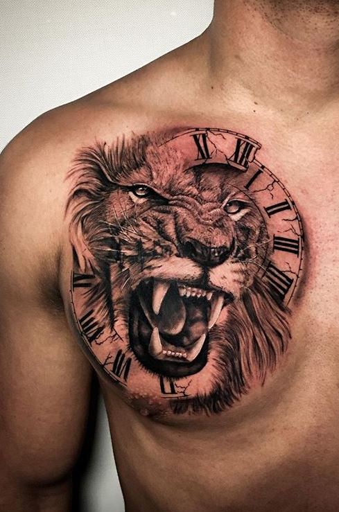 Top 73 Lion Chest Tattoo Ideas - [2021 Inspiration Guide]