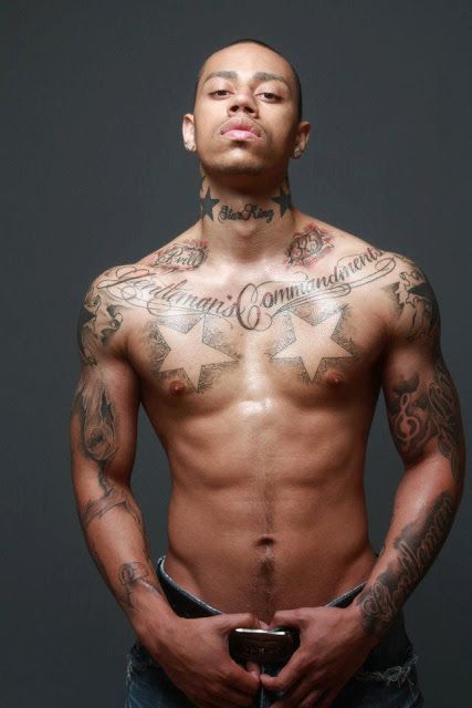 Chest Tattoos for Black Men.