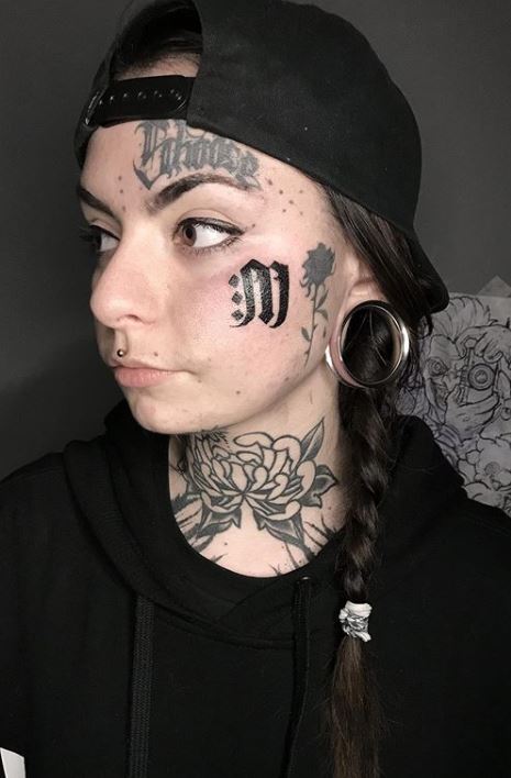 Woman goes viral on TikTok after tattooing her face and thinking it would  fade  indy100