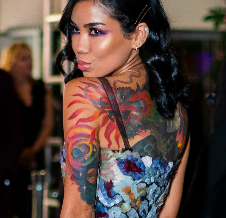 Jhene Aiko back tattoo  Jhene aiko tattoos Jhene aiko Tattoos