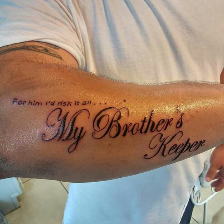 50 Best My Brother's Keeper Tattoos, Ideas & Meanings - Tattoo Me Now
