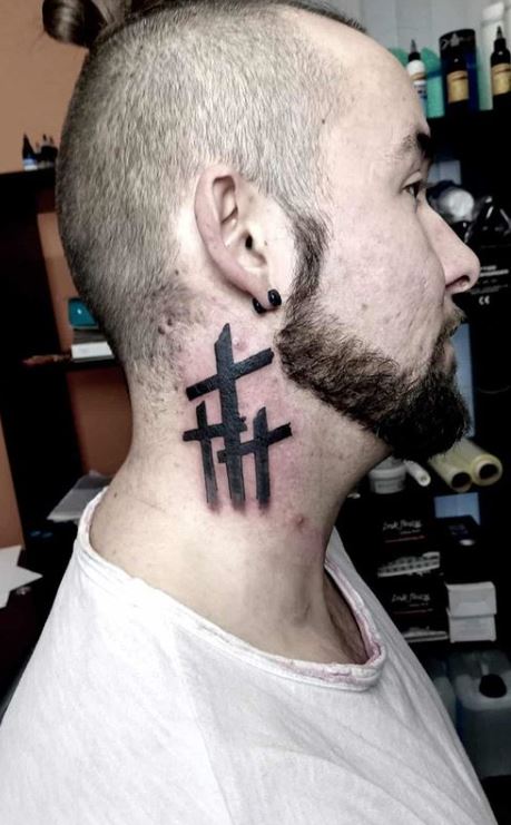 side neck tattoos for men