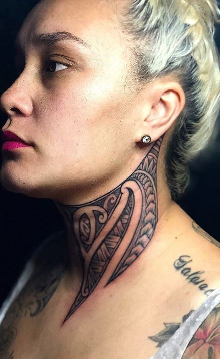 215 Trendy Neck Tattoos You Must See - Tattoo Me Now