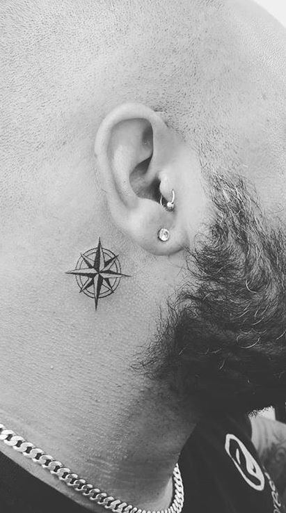 Share more than 75 anchor tattoo behind ear best - in.cdgdbentre
