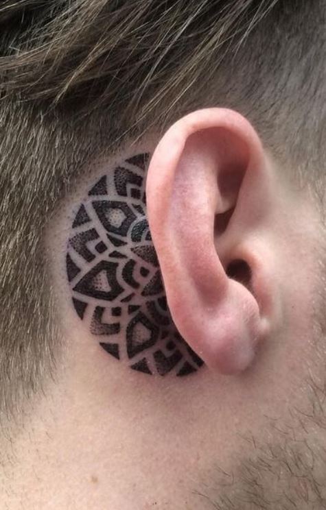 High Priestess Piercing  Tattoo  Little mandala behind the ear by Jessica  Grosser Get in an take advantage of the 30 off tattoos before the month  is over  Facebook