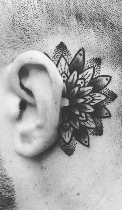 20 Awesome Butterfly Tattoo Behind Ear for Men  Women in 2023