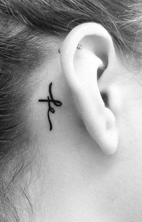 185 Trendy Behind the Ear Tattoos and Ideas - Tattoo Me Now