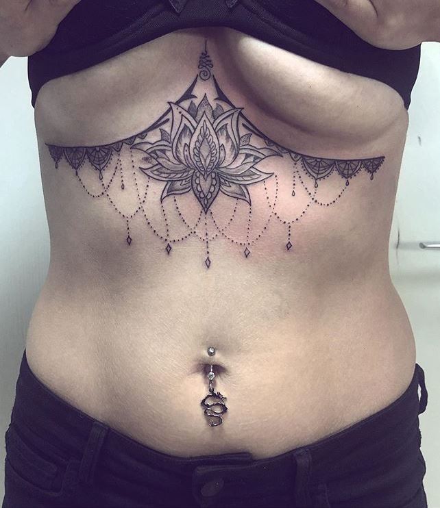 125 Trendy Underboob Tattoos Youll Need to See  Tattoo Me Now