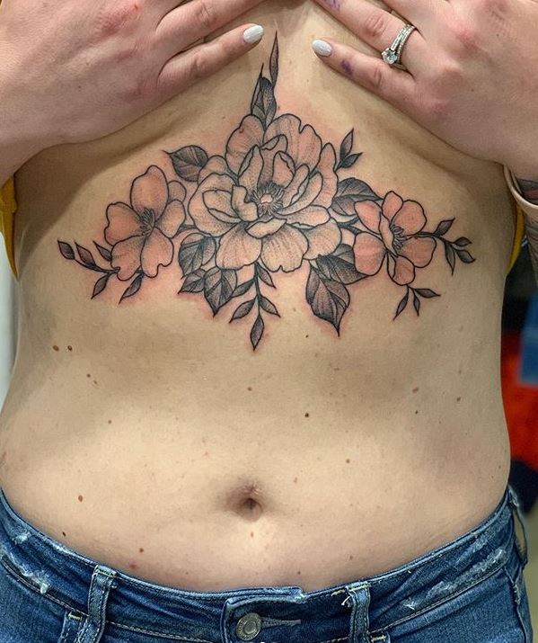 101 Best Floral Sternum Tattoo Ideas That Will Blow Your Mind  Outsons
