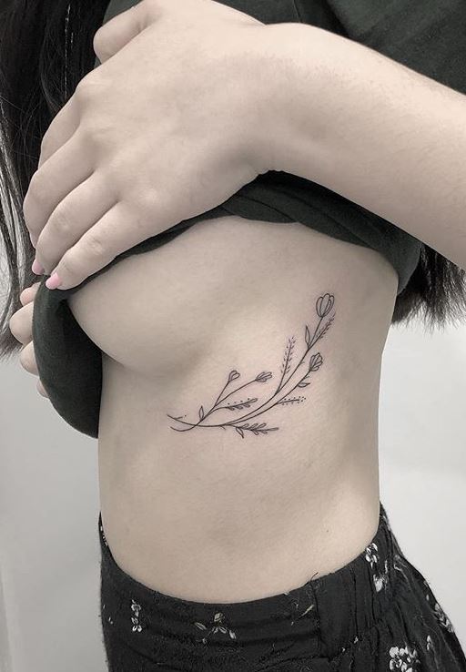 125 Trendy Underboob Tattoos You'll Need to See - Tattoo Me Now
