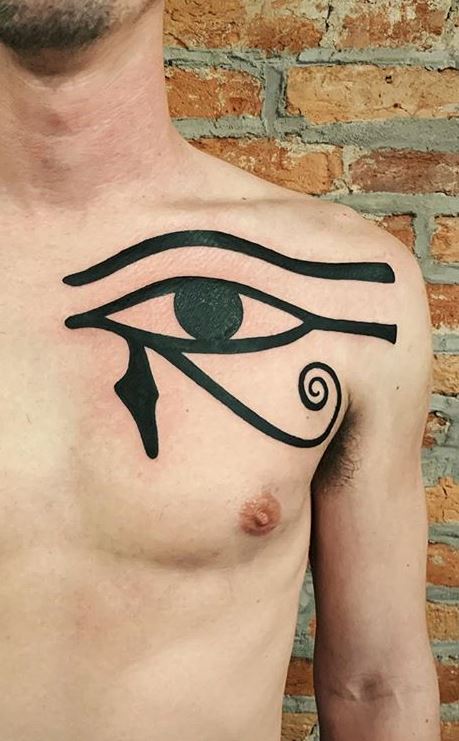 egyptian chest tattoo designs