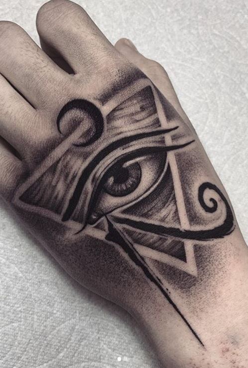 Hand Eye tattoo women at theYoucom