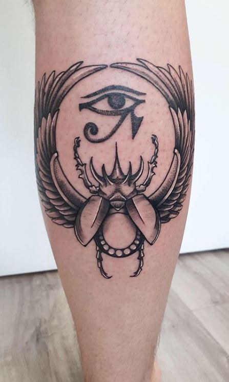 eye of horus tattoos leg 01