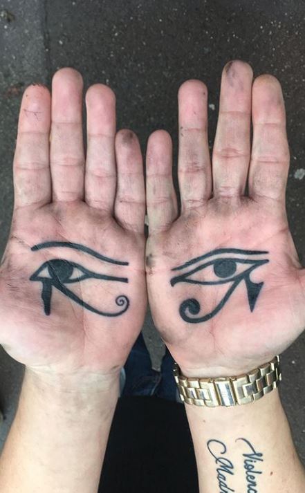 50 Eye Of Horus Tattoo Designs For Men  Egyptian Hieroglyph Ink