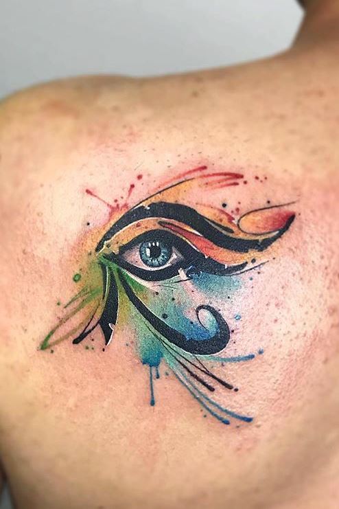 50 Eye Of Horus Tattoo Designs For Men  Egyptian Hieroglyph Ink