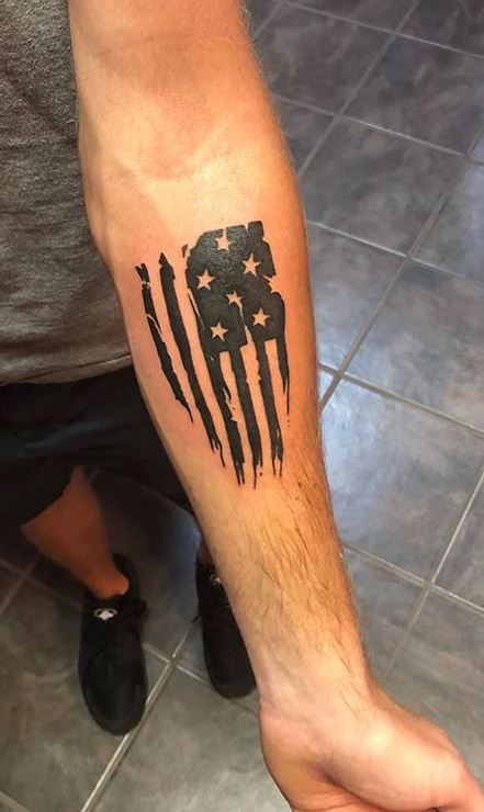 Usa Flag Tattoo  Etsy Sweden